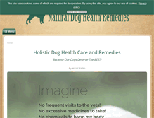 Tablet Screenshot of natural-dog-health-remedies.com